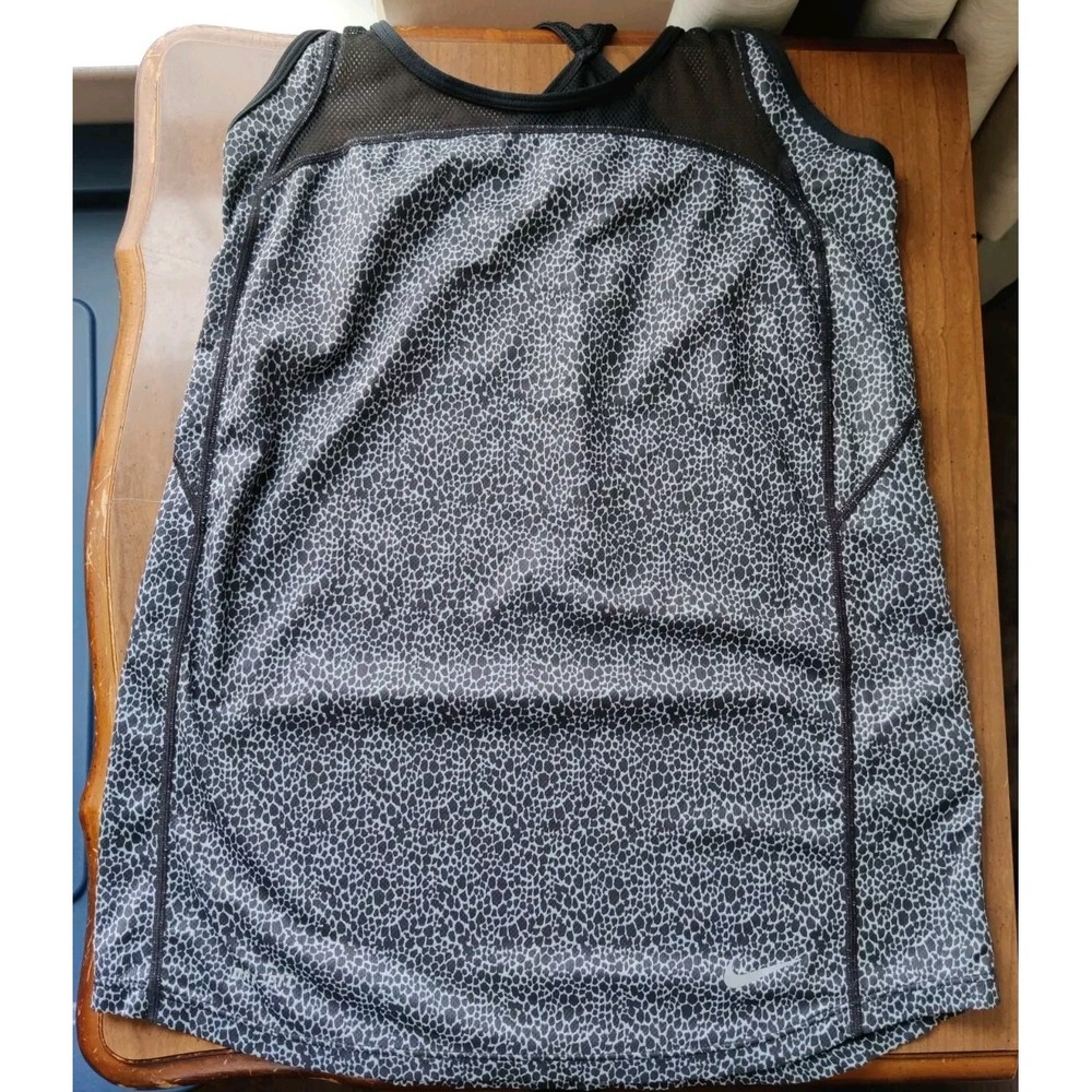 Nike Women's Leopard‎ Print Mesh Racerback Athletic Tank Top Size X-Small